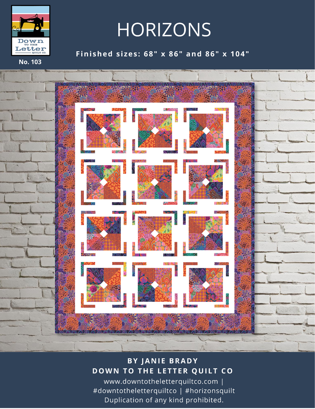 Horizons Quilt Pattern - PDF Download
