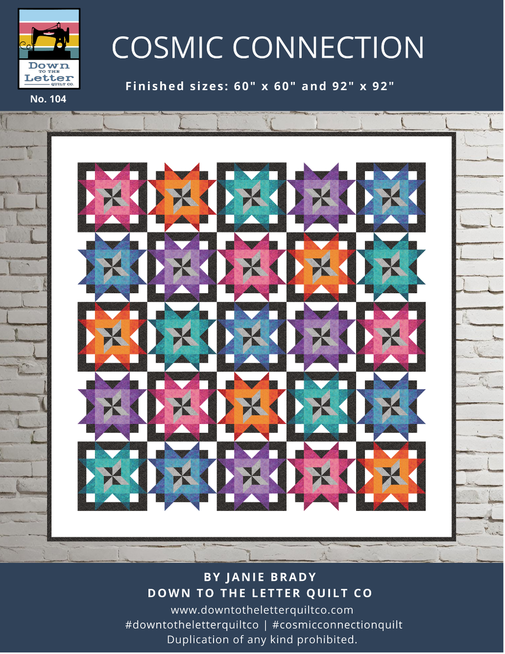Cosmic Connection Quilt Pattern - PDF Download