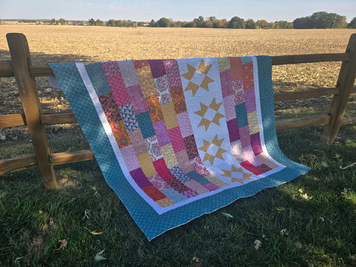String of Starlight Quilt Pattern - PDF Download